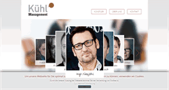 Desktop Screenshot of kuehl-management.de