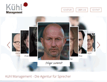 Tablet Screenshot of kuehl-management.de